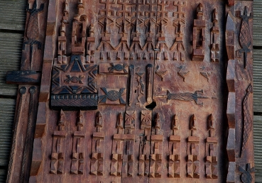 Dogon Tür aus Mali / Afrika - Speichertür der Dogon - Beschädigung